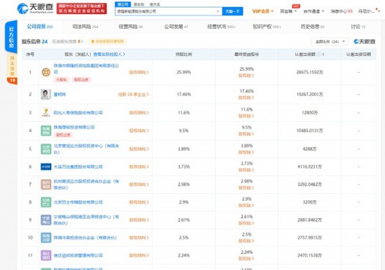 银隆新能源被列被执行人执行标的超273万